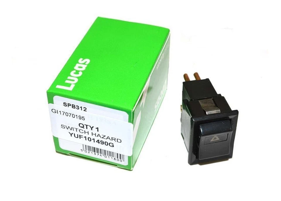 LAND ROVER DEFENDER 90 / 110 / 130 HAZARD WARNING LAMP SWITCH  - YUF101490 LUCAS - Image 1 of 2
