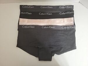 4PK Calvin Klein Women's Boyshort Panties Black, Pink, Gray QP2351O-022