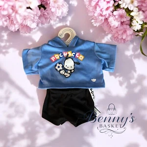Build a Bear Pochacco Fußballshorts und Hoodie Outfit neu mit Etikett Kleidung - Bild 1 von 1