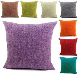 Leinen Kissenbezug 40x40cm-70x70cm Kissenhülle Dekokissen Kissen Baumwolle Hülle - Bild 1 von 17