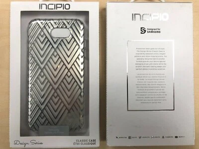 Incipio Design Series Case for Samsung Galaxy J3 Prime in Clear w/ Silver Lines - Image 1 of 2