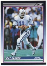Jeff George 1990 Score Supplemental #78T Rookie Card Indianapolis Colts Illinois