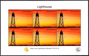 SVALBARD SPITSBERGEN 2023 LIGHTHOUSE KAPP LINNÉ ARCHITECTURE MNH LOCAL STAMP - Picture 1 of 1