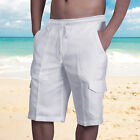 Men Summer Drawstring Pocket Casua Shorts Sporty Jogger Short Pant Holiday Beach