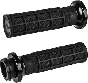 ODI LOCK-ON FULL WAFFLE HARLEY DAVIDSON 2008+ TBW HANDLEBAR GRIPS BLACK/BLACK - Bild 1 von 1
