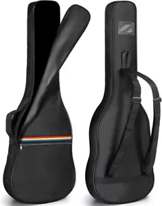 Guitar Case Electric Soft Padded Cover Heavy Duty Gig Bag With Straps Black - Picture 1 of 6