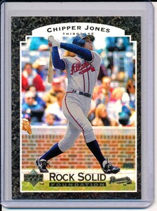 1996 Upper Deck Rock Solid #RS5 CHIPPER JONES Atl Braves 3B MLB HOF