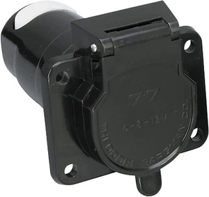 Remolque redondo Bargman 50-77-001 OEM 7 vías 12 V y conector de vehículo *D15 - Imagen 1 de 4