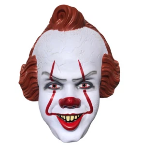 Pennywise Tattered Deluxe Costume Mask Steven Kings IT Adult Size PW #909  - Picture 1 of 7