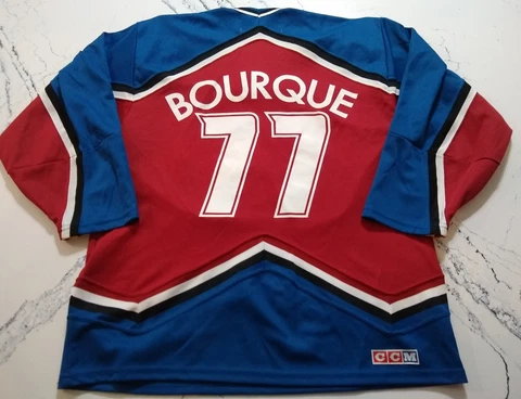 Vintage CCM Ray Bourque Colorado Avalanche Jersey #77 Officially Licensed Large Cover