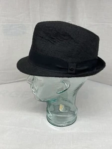 Stetson All American Adult Size S/M Gray Herringbone Band Fedora Hat - Picture 1 of 8