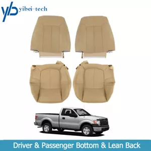 For 2009-2014 Ford F150 Lariat PERFORATED Leather Driver Passenger Seat Cover - Bild 1 von 10