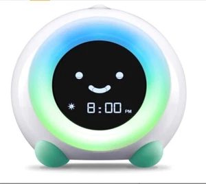 LittleHippo Mella Entrenador de Sueño Máquina de Luz y Sonido Nocturno Niños Reloj Despertador - Imagen 1 de 13