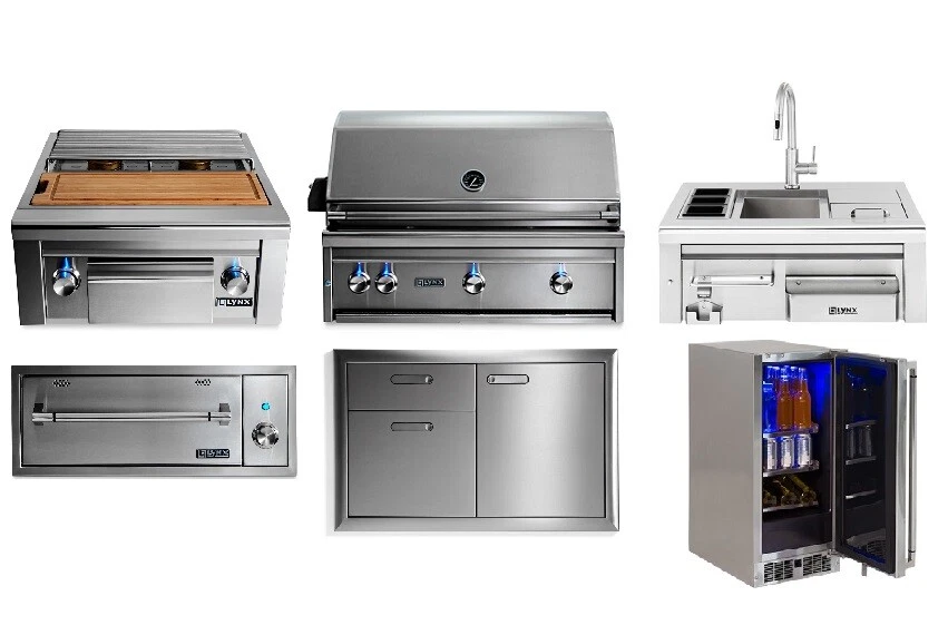 Lynx Professional Grill Series LSB2PC1 Built-in Double Side Burner with Two 15 000 BTU Burners Bamb