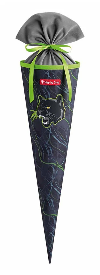 Step by Step School Cone Schultüte Danger Cat Chiko dunkelgrau blaugrau Neu - Bild 1 von 1