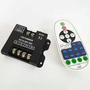 12V 24V 30A LED Dimmer Dimming Remote Controller For LED Strip Lights - Picture 1 of 3
