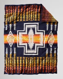 Pendleton Harding Wool Throw Blanket Knit 50"x 60" Aztec - Picture 1 of 8