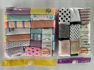 Wonder Nation 9 Pack Girls Boy Shorts S 8. Girls 14 Pack Briefs S 4 - Picture 1 of 2