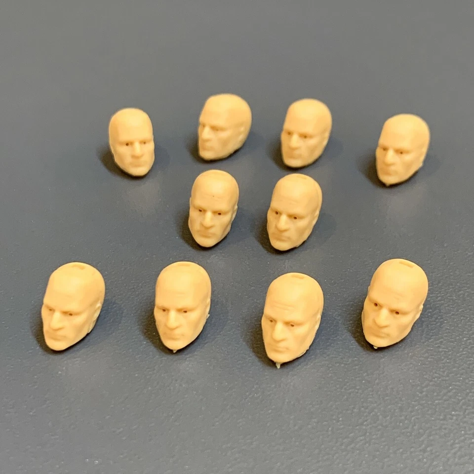 Lot 10 Head HALO Mega Bloks Construx Building Figure UNSC Game of Thrones COD 2W - Image 1 of 3