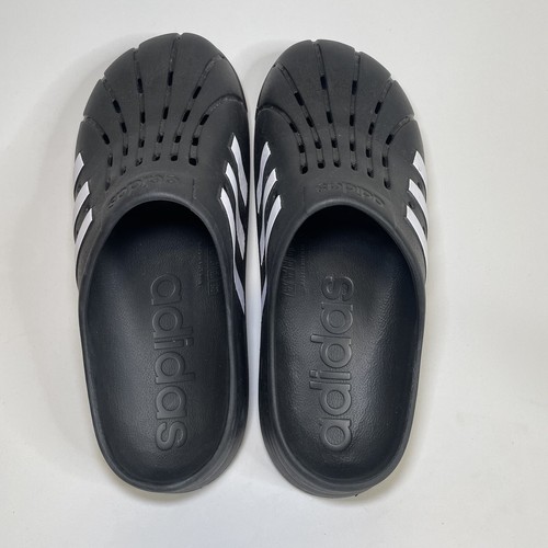 Sandali da bagno Adidas unisex Adilette slip on zoccoli taglia 12 neri