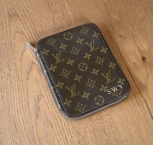 Louis Vuitton Vintage Raro Cremallera Planificador Agenda Cubierta Escritorio Accesorio Dañado - Imagen 1 de 11