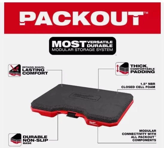 Milwaukee Kneeling Pad PACKOUT Thick Comfortable Tear Resistant 48-73-6110 NEW - Image 1 of 1