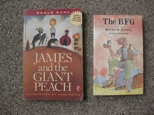 The BFG by R. Dahl ILL. by Blake 1988 + JAMES and the GIANT PEACH -Free Shipping - Bild 1 von 6