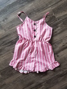 Shein Striped Ruffle Romper - Picture 1 of 3