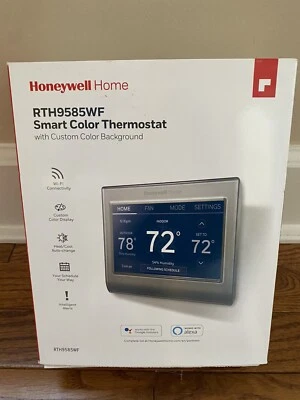Honeywell Home RTH9585WF1004 Wi-Fi Smart Thermostat - Silver BRAND NEW - Image 1 of 4