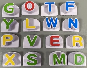 Leap Frog Magnetic Fridge Phonics 2" Alphabet Upper Case Letters Lot of 16 - Picture 1 of 18