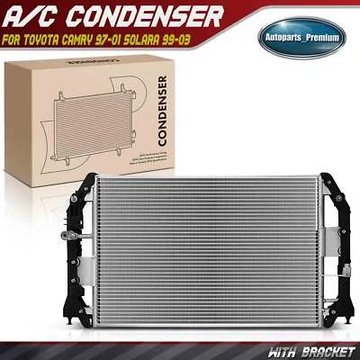 AC Condenser w/ Bracket for Lexus ES300 1997-2001 Toyota Solara 1999-2003 Camry - Image 1 of 4