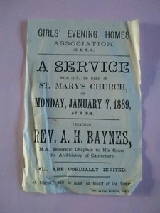 Manual de servicio de la iglesia de Santa María de Nottingham 1889 - Imagen 1 de 3