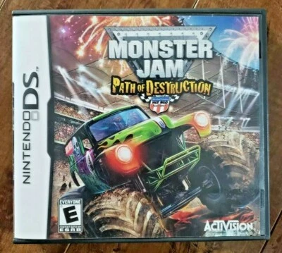 Monster Jam: Path of Destruction (Nintendo DS, 2010) COMPLETE - Image 1 of 4