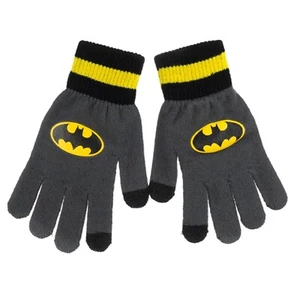 Batman Unisex Symbol Gloves with Texting Ability Size L (6 1/4" -6 3/4") - NWT - Picture 1 of 1