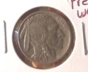 1936 P Büffelnickel sehr guter Zustand Vollhorn Sammlermünze Nachlass - Bild 1 von 5