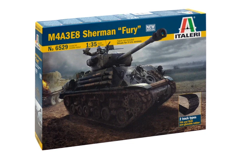 American Locomotive Co M4a3e8 Sherman Tank Military 1944 Scala 1/35 Italeri