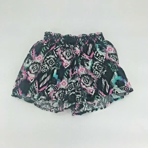 Justice Girls Shorts Geometric Aztec Pull On Stretch Waist Sz 5 - Picture 1 of 4