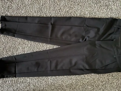 Pantalones de vestir negros Van Heusen pierna recta niños talla 8 Foto 1 de 3