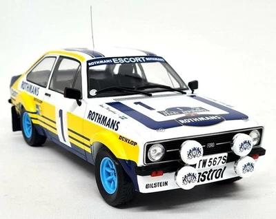 iXO 1/18 - Ford Escort MK2 RS 1800 Acropolis Rally 1979 #1 Waldegard Model Car - Image 1 of 4