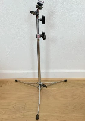 SOPORTE DE PLATILLO LUDWIG 1400 base plana al ras con pernos de ala de plástico negro años 70 80 de colección Foto 1 de 4