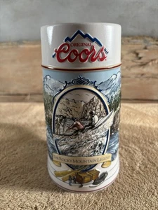 Coors Beer Stein Limited Edition 1992 Rocky Mountain Legend Series River Boat - Picture 1 of 8