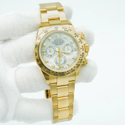 Rolex Daytona Cosmograph oro amarillo esfera meteorito 116508 juego completo Foto 1 de 4