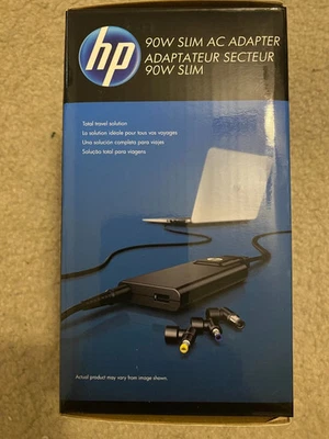 HP 90W Slim AC Adapter Universal Combo Notebook 4.5 mm 7.4 mm Ultrabook H6Y83UT - Image 1 of 4