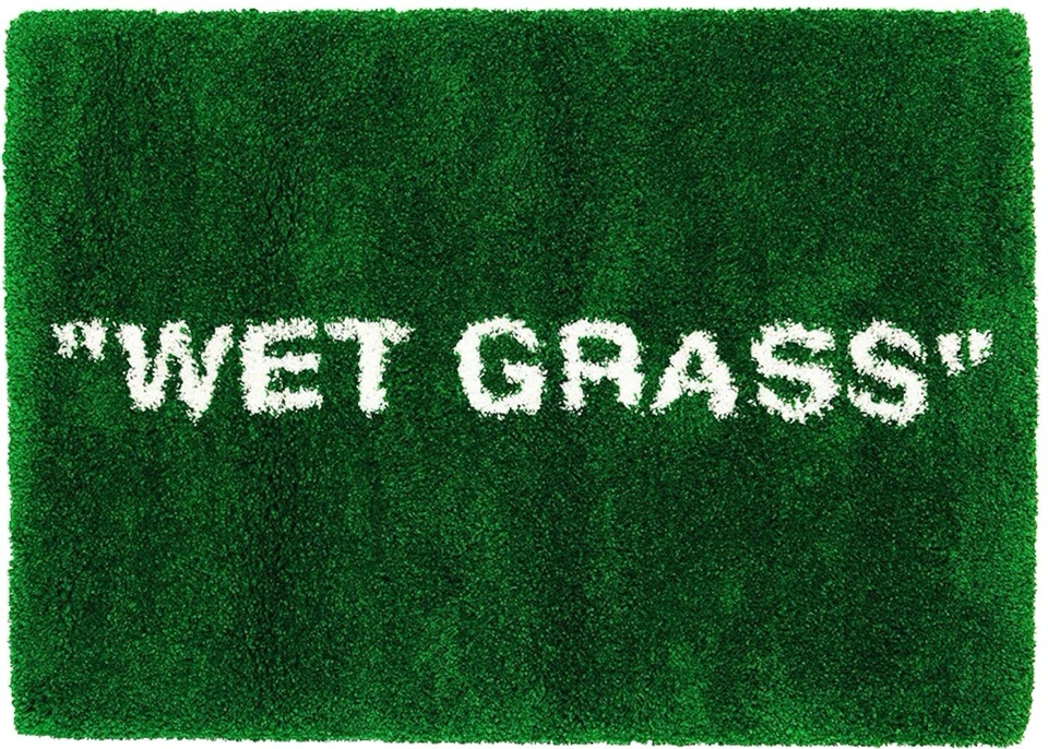 全新 Virgil Abloh 宜家 MARKERAD "WET GRASS" 地毯 绿色 Off-White — 第 1/1 张图片
