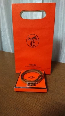[Casi Como Nuevo] Pulsera de Cuero HERMES Api Marrón con CAJA Auténtica Para Mujer Japón Foto 1 de 4