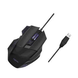 LogiLink ID0202 Ergonomic USB Gaming Mouse 2400 dpi with 6 Programmable Buttons - Picture 1 of 6