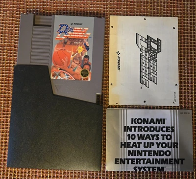 Original NES Nintendo Double Dribble Cartridge + Manual + Slip Cover + Poster - Image 1 of 4