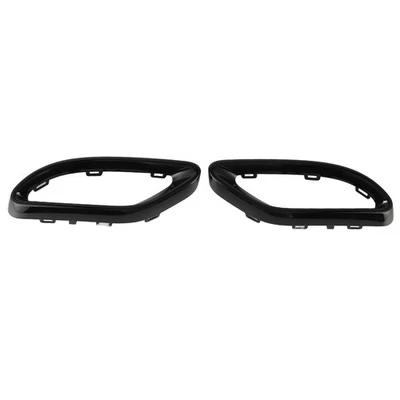 Schwarz Glänzende Auspuffblenden Für A B C E GLC CLS-Klasse W177 W247 W205 - Bild 1 von 4