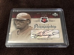 KEN GRIFFEY JR 2007 UD PREMIER PENMANSHIP AUTO Upper Deck  #16/89 Autograph Reds