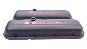 Cubiertas de válvula de motor Proform 141-810 acero estampado cortas negras para BB Chevy NUEVO - Imagen 1 de 1